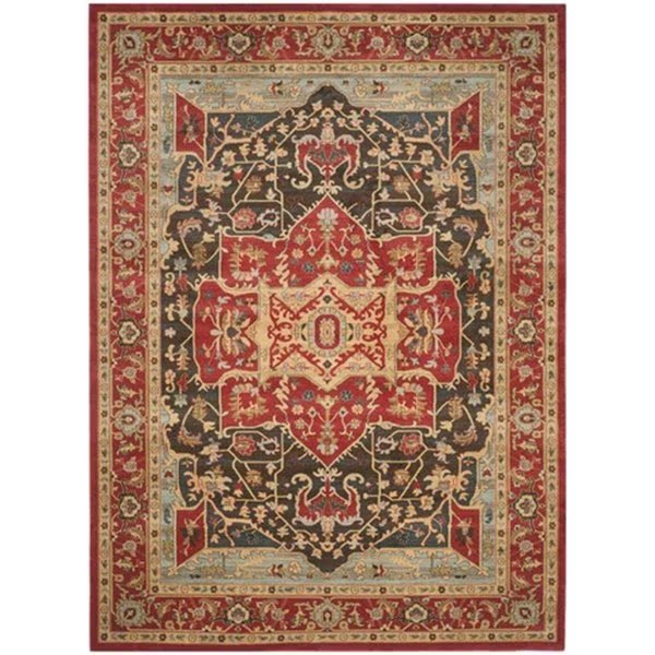 Mahal Power Loomed Rectangle Rug- Red - Red- 8 x 11 ft., Safavieh, Mfr#: MAH625D-8